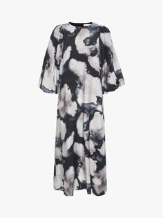 Платье-миди с принтом InWear Faber, серый гигантский всплеск