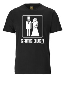 Рубашка LOGOSHIRT Game Over, черный