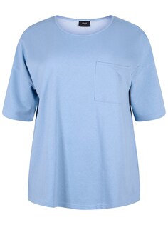 Рубашка Zizzi Mcharline, светло-синий
