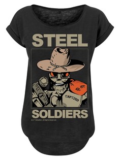 Рубашка F4NT4STIC Retro Gaming STEEL SOLDIERS, черный