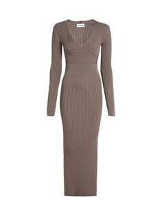 Вязанное платье Calvin Klein, светло-коричневый