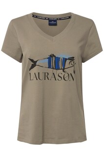 Рубашка LAURASØN, темно-бежевый