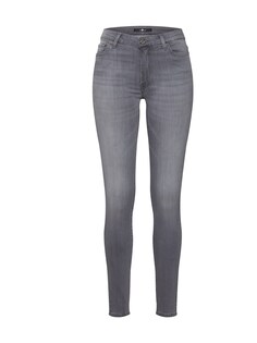 Узкие джинсы 7 for all mankind HW SKINNY SLIM ILLUSION LUXE BLISS, серый