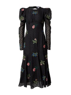 Коктейльное платье Warehouse William Morris, черный