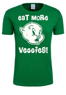 Рубашка LOGOSHIRT Looney Tunes - Eat More Veggies, зеленый