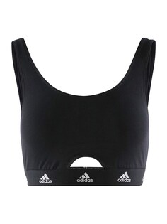 Спортивный бюстгальтер без косточек ADIDAS SPORTSWEAR SCOOP BRALETTE, черный