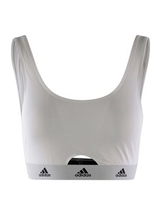 Спортивный бюстгальтер без косточек ADIDAS SPORTSWEAR SCOOP BRALETTE, белый