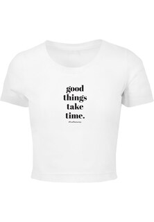 Рубашка Merchcode Good Things Take Time, белый