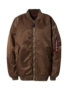 Межсезонная куртка ALPHA INDUSTRIES Ma-1, коричневый