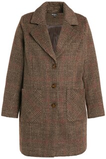 Межсезонное пальто Ulla Popken, пестрый коричневый
