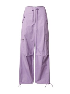 Широкие брюки Samsøe Samsøe Chi, фиолетовый