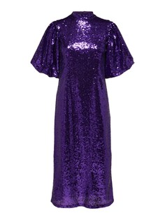 Коктейльное платье Selected Sola, темно фиолетовый
