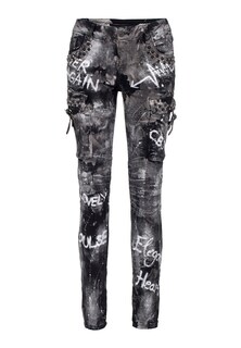 Обычные джинсы-карго CIPO &amp; BAXX WD397, черный