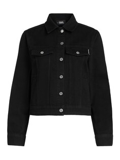 Межсезонная куртка Karl Lagerfeld Ikonik Rhinestone, черный