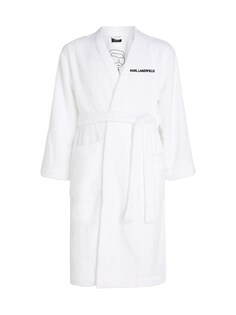 Длинный халат Karl Lagerfeld Ikonik 2.0, белый
