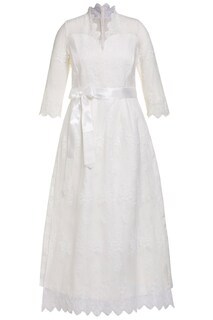 Широкая юбка в сборку Ulla Popken, от белого