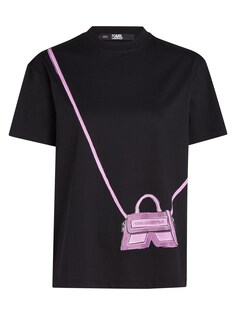 Рубашка Karl Lagerfeld Ikon, черный