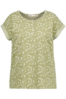 Пижамная рубашка Ulla Popken, зеленый