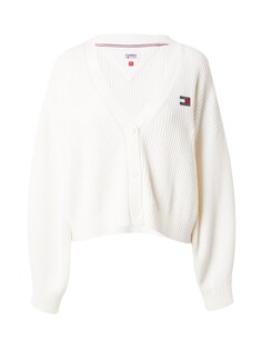 Вязаный кардиган Tommy Jeans Essential, белый