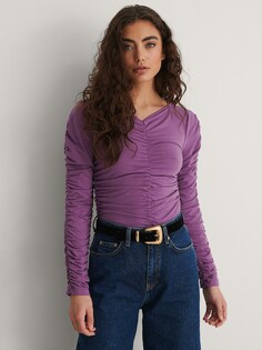 Рубашка NA-KD, светло-фиолетовый