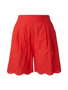 Обычные брюки со складками спереди Marks &amp; Spencer, светло-красный