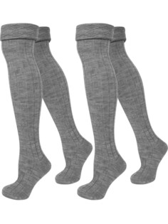 Носки выше колена normani, пестрый серый