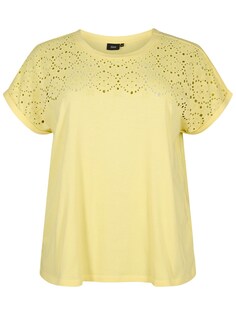 Рубашка Zizzi Sofia, светло-желтого