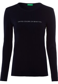 Рубашка UNITED COLORS OF BENETTON, черный