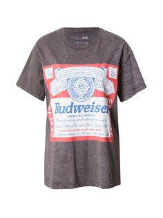 Рубашка Nasty Gal Budweiser, базальтовый серый