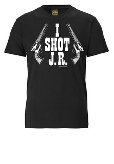 Рубашка LOGOSHIRT Dallas – I Shot J.R., черный