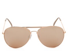 Солнцезащитные очки-авиаторы Kelly &amp; Katie Accomplice, розовое золото металлик