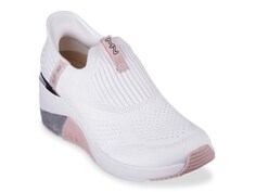 Слипоны женские Skechers A Wedge Slip-Ins, белый / розовый