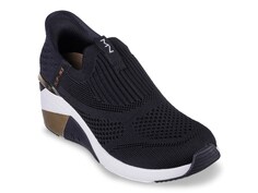 Слипоны женские Skechers A Wedge Slip-Ins, черно-белый