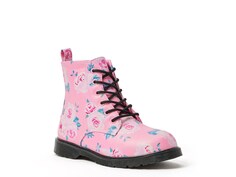 Ботинки на шнуровке на подошве — детские FABKIDS, розовый