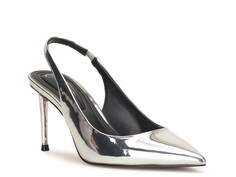 Туфли с ремешком на пятке Jessica Simpson Souli, серебряный металлик