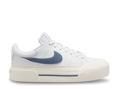 Кроссовки Nike Court Legacy Lift с круглым носком, белый/синий