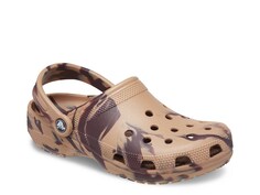 Сабо Crocs Marbled, темно-коричневый