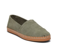 Кожаные слипоны Alpargata TOMS, серый