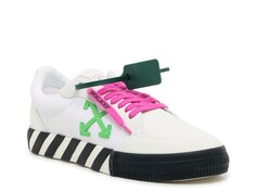 Кроссовки мужские Off-White Low Vulcanized, белый / пурпурно-красный / лаймовый