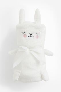 Плед H&amp;M Home Appliquéd Baby Rabbit, белый