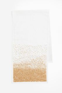 Дорожка H&amp;M Home Sequined Table, белый/золотой