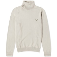 Джемпер с высоким воротником Fred Perry, бежевый