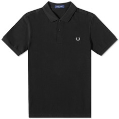 Однотонная рубашка-поло Fred Perry, черный