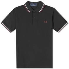 Рубашка-поло Fred Perry с двойным носком — сделано в Англии., мультиколор