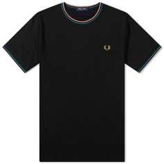 Футболка Fred Perry с двойным вырезом, мультиколор