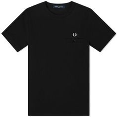 Футболка с карманом Fred Perry Pique, черный