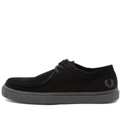 Низкие замшевые туфли Fred Perry Dawson, черный