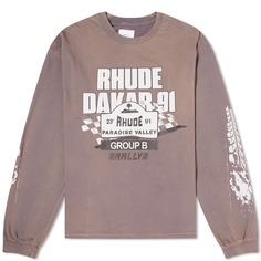 Футболка Rhude с длинными рукавами «Дакар 91»