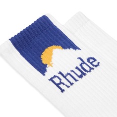Носки с логотипом Rhude Mountain, белый