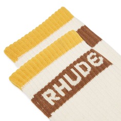 Носки с логотипом Rhude в полоску